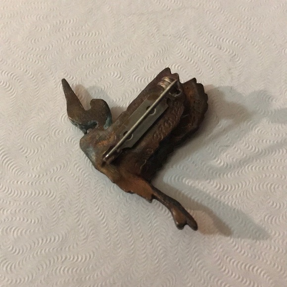 💥1 HR SALE💥 VTG HANDMADE BRONZE PENDANT signed - Picture 4 of 8